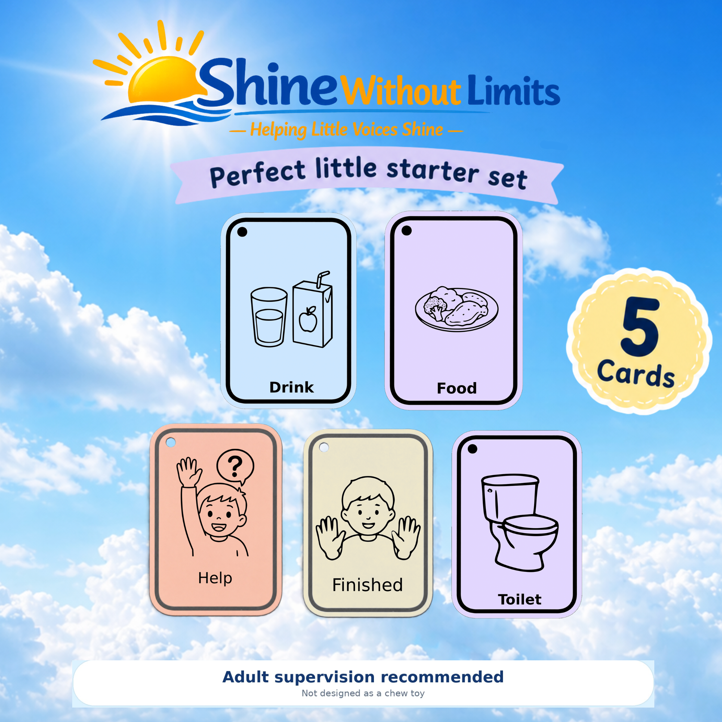 Mini Starter Set 5 card visual communication bundle