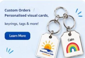 Custom visual support cards