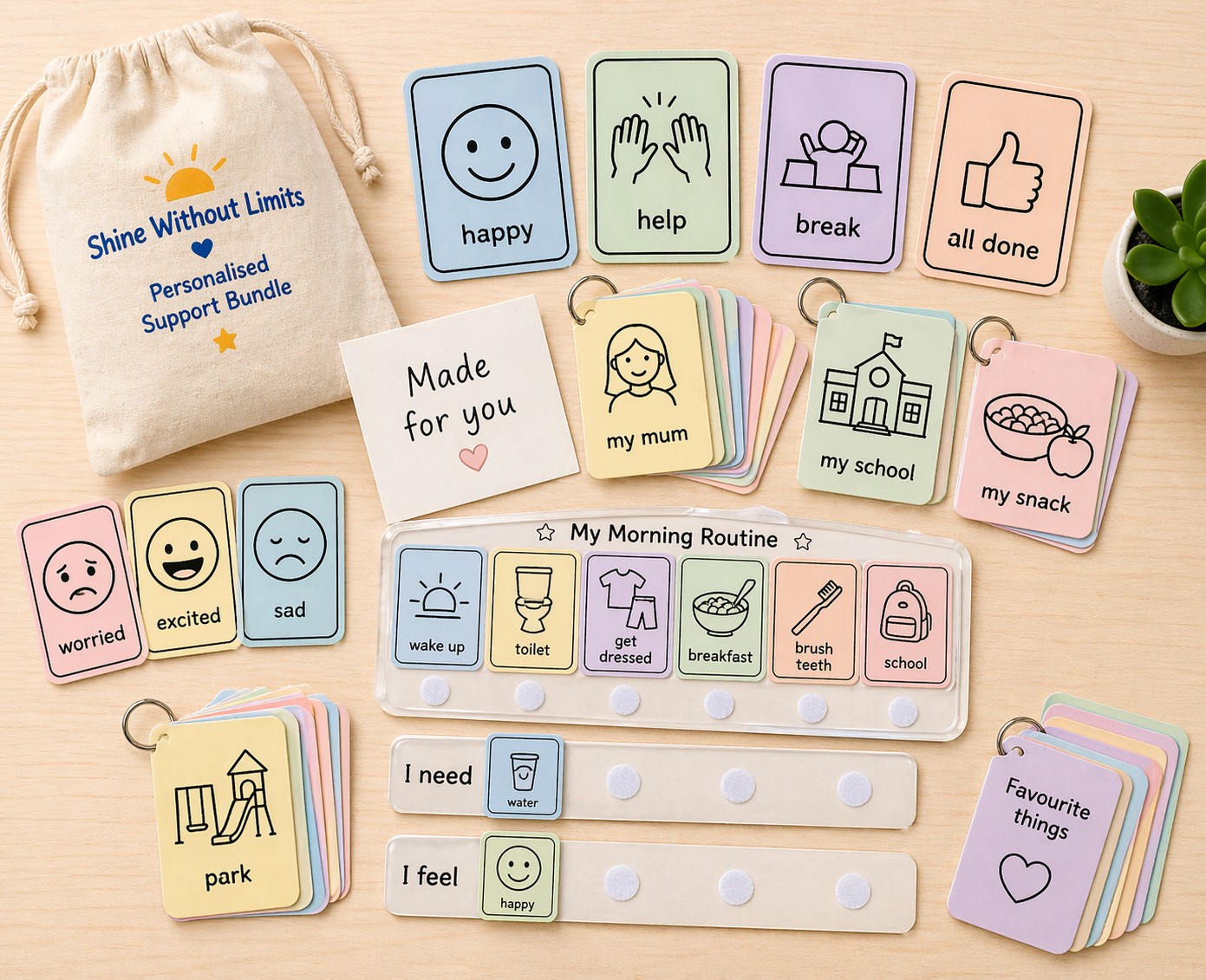 Personalised visual card bundle