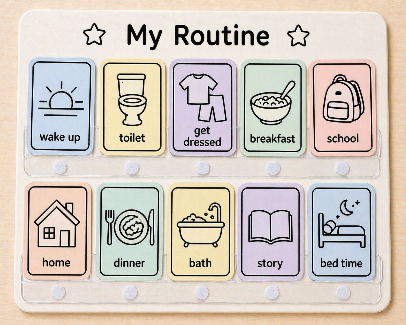 Custom visual routine board