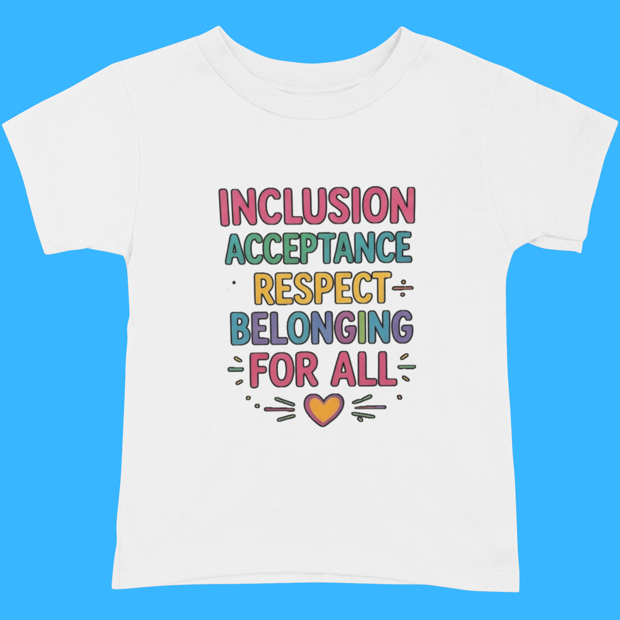 Inclusion, Acceptance, Respect Shine Wear t-shirt preview